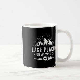 Lake Placid New York - Mountain Skiing Wanderfisch Kaffeetasse