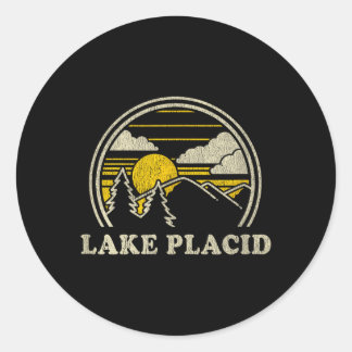 Lake Placid New York Ny Runder Aufkleber