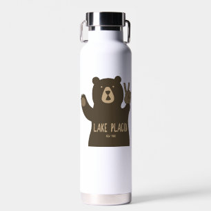 Lake Placid New York Peace Bear Trinkflasche
