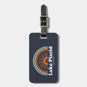 Lake Placid New York Rainbow Gepäckanhänger (Vorderseite vertikal)