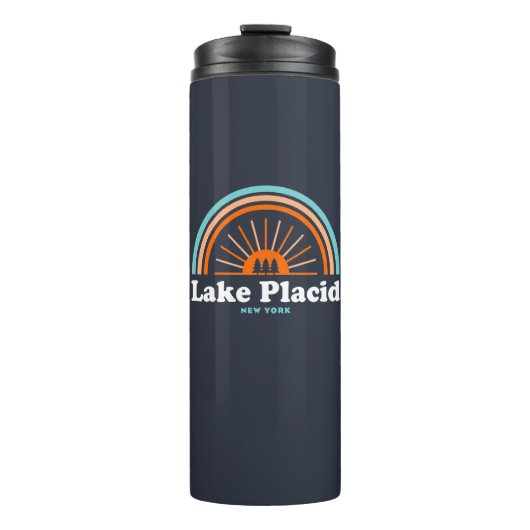 Lake Placid New York Rainbow Thermosbecher (Vorderseite)
