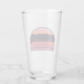 Lake Placid New York Red Sunrise Glas (Rückseite)
