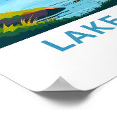 Lake Placid New York Travel Print Poster (Ecke)