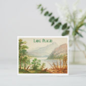Lake Placid New York Vintag Landschaft Postkarte (Stehend Vorderseite)