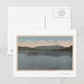 Lake Placid, NY - View of Steamer Doris Postkarte (Vorne/Hinten)