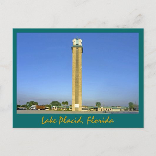 Lake Placid Tower- Lake Placid, Florida Postkarte (Vorderseite)
