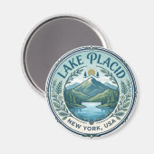 Lake Placid USA Magnet (Vorderseite/Rückseite)