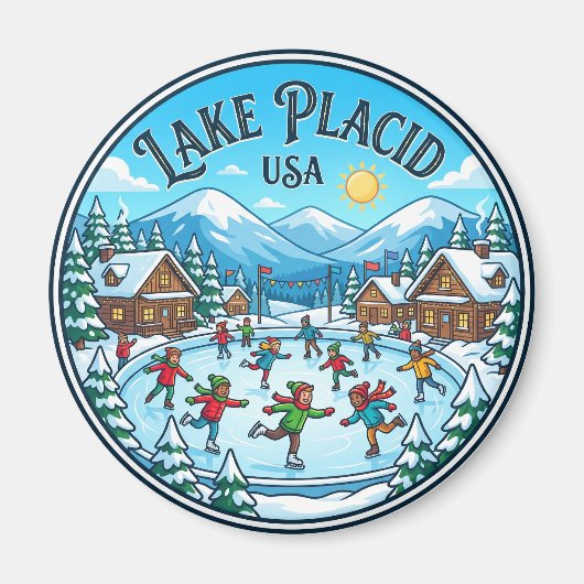 Lake Placid USA Magnet (Vorne)
