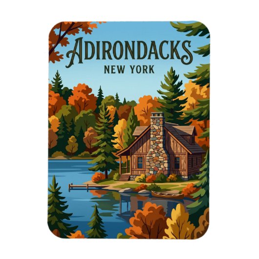 Lake Placid USA Magnet (Vertikal)