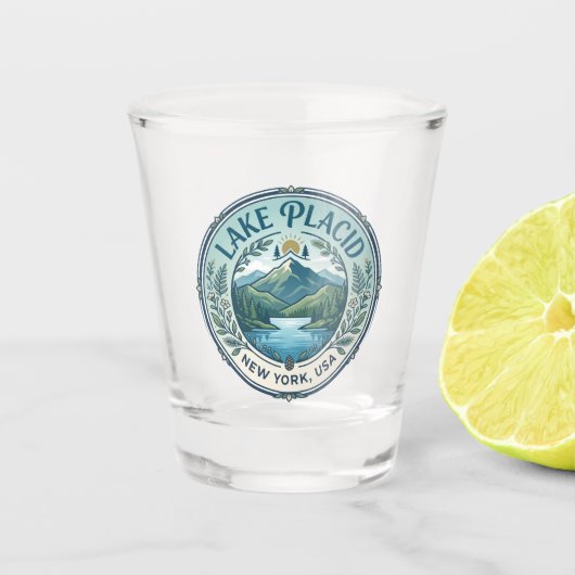 Lake Placid USA Schnapsglas (Vorderseite)
