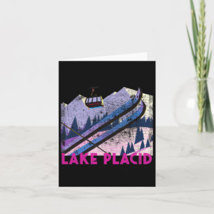 Lake Placio Ski - Vintager Style Lake Placio Skifa Karte