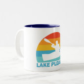 Lake Pleasant Arizona Kayak Zweifarbige Tasse (Vorderseite Links)