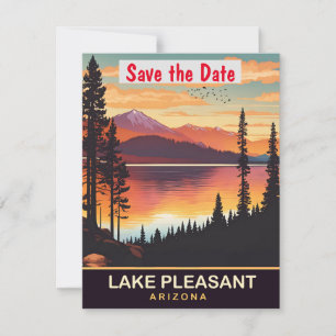 Lake Pleasant, Arizona, Travel Postcard, Save The Date