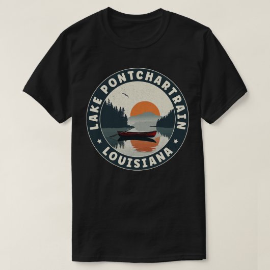 Lake Pontchartrain Louisiana Sunset TShirt (Design vorne)