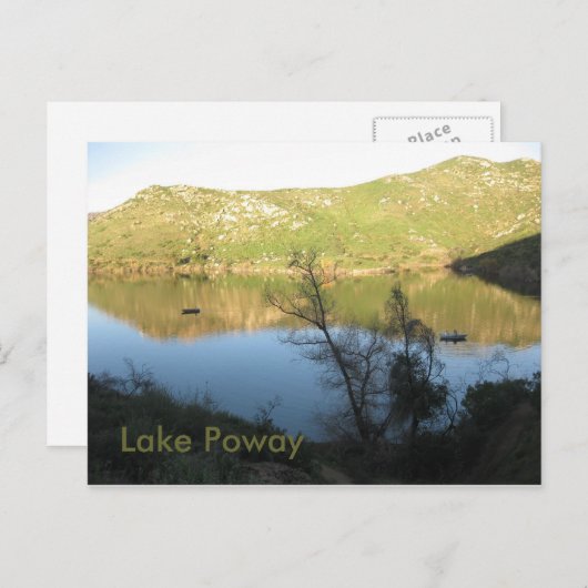 Lake Poway Postkarte (Vorne/Hinten)