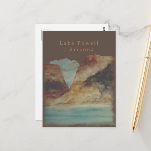 Lake Powell Arizona Postkarte (Vorderseite/Rückseite Beispiel)
