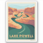 Lake Powell | Arizona & Utah Aufkleber (Vorderseite)