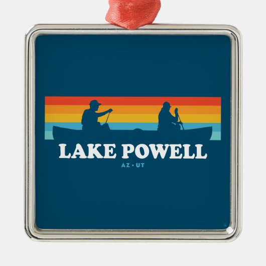 Lake Powell Arizona Utah Canoe Ornament Aus Metall (Vorne)