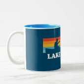 Lake Powell Arizona Utah Canoe Zweifarbige Tasse (Links)