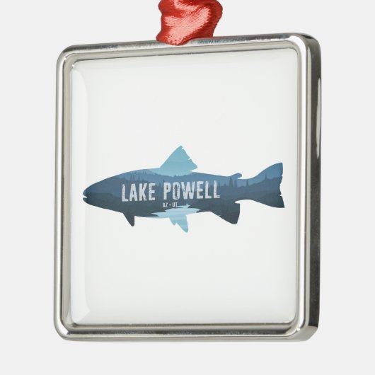 Lake Powell Arizona Utah Fish Ornament Aus Metall (Links)