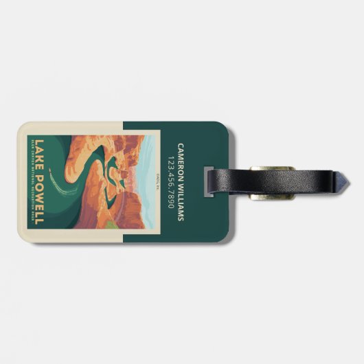 Lake Powell | Arizona & Utah Gepäckanhänger (Rückseite horizontal)