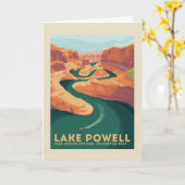 Lake Powell | Arizona & Utah Karte (Gelbe Blume)