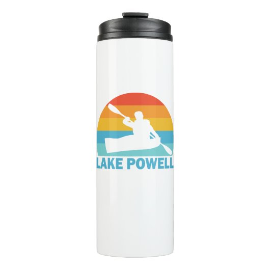 Lake Powell Arizona Utah Kayak Thermosbecher (Vorderseite)