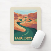 Lake Powell | Arizona & Utah Mousepad (Mit Mouse)