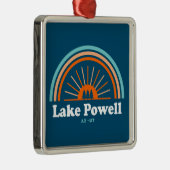 Lake Powell Arizona Utah Rainbow Ornament Aus Metall (Rechts)