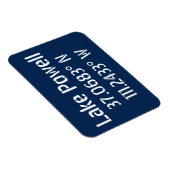 Lake Powell AZ Latitude Longitude Magnet (Rechte Seite)