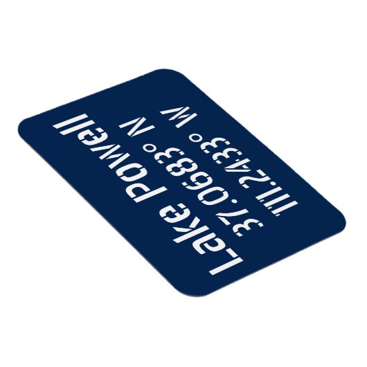 Lake Powell AZ Latitude Longitude Magnet (Rechte Seite)