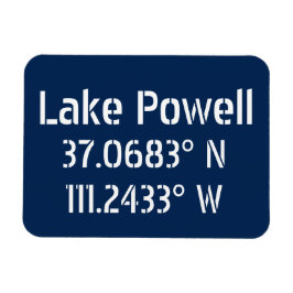 Lake Powell AZ Latitude Longitude Magnet