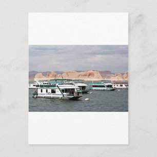 Lake Powell Houseboat, Arizona, USA 4 Postkarte