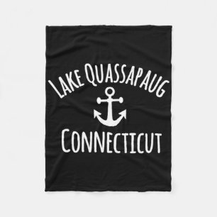 Lake Quapaug Connecticut Segeln Booten Schifffahrt Fleecedecke