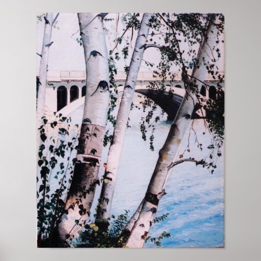'Lake Quinsigamond 1988' Print Poster (Vorne)
