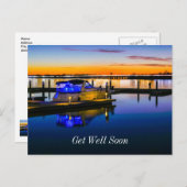 Lake Ray Hubbard Rockwall TX Sonnenuntergang bald  Postkarte (Vorne/Hinten)