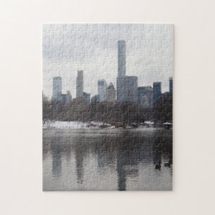 Lake Reflection im Central Park New York City NYC Puzzle