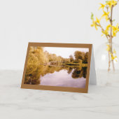 Lake Reflections I Karte (Gelbe Blume)