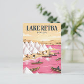 Lake Retba, Dakar, Dakar Postkarte (Stehend Vorderseite)