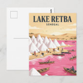 Lake Retba, Dakar, Dakar Postkarte (Vorne/Hinten)