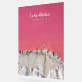 Lake Retba, Senegal - Rosa See Boote Acrylschild (Winkel)