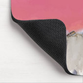 Lake Retba, Senegal - Rosa See Boote Mousepad (Ecke)