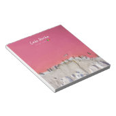Lake Retba, Senegal - Rosa See Boote Notizblock (angewinkelt)