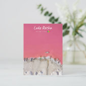 Lake Retba, Senegal - Rosa See Boote Postkarte (Stehend Vorderseite)