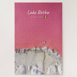 Lake Retba, Senegal - Rosa See Boote Puzzle