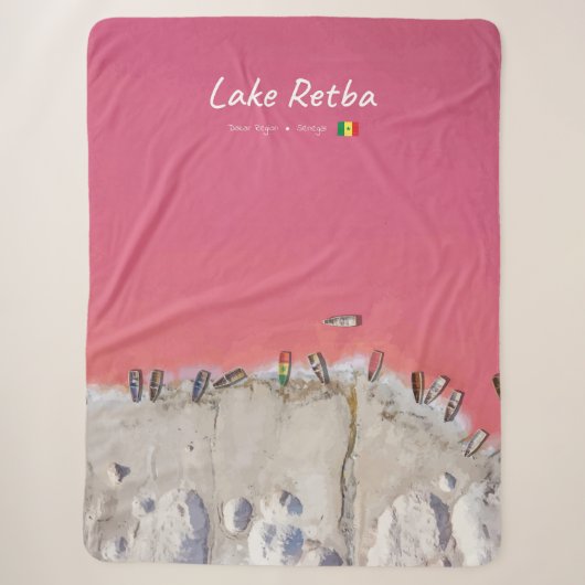 Lake Retba, Senegal - Rosa See Boote Sherpadecke (Vorderseite)