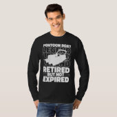 Lake Retired Boating Pontoon Boat T-Shirt (Vorne ganz)