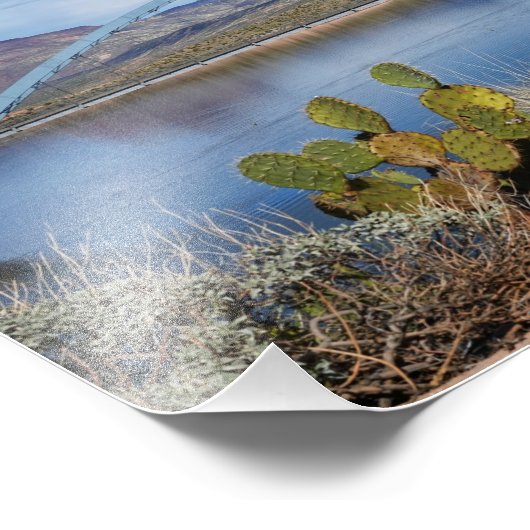 Lake Roosevelt Bridge Fotodruck (Ecke)