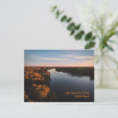 Lake Royale Sunset Post Card Postkarte (Stehend Vorderseite)