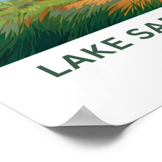 Lake Sam Rayburn Texas Travel Print Poster (Ecke)